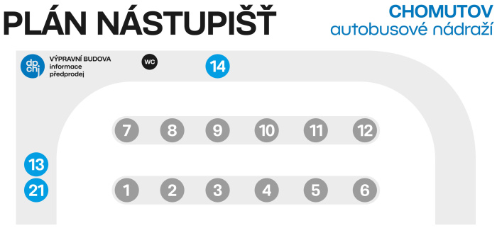 Nástupiště AN Chomuotv