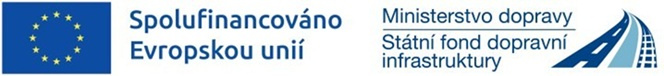 Spolufinancováno Evropskou unií, Ministerstvo dopravy, Státní fond dopravní infrastruktury