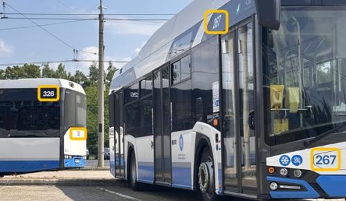 evidenční čísla na vozidlech DPCHJ a.s.